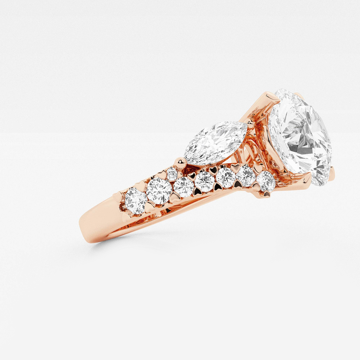 Additional Image 1 for  5 1/2 ctw Round Lab Grown Diamond Engagement Ring